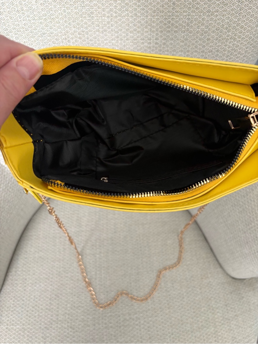 Yellow Lemon Slice Crossbody with FREE Lemon Slice Keychain/Purse Charm - Picture 7 of 10